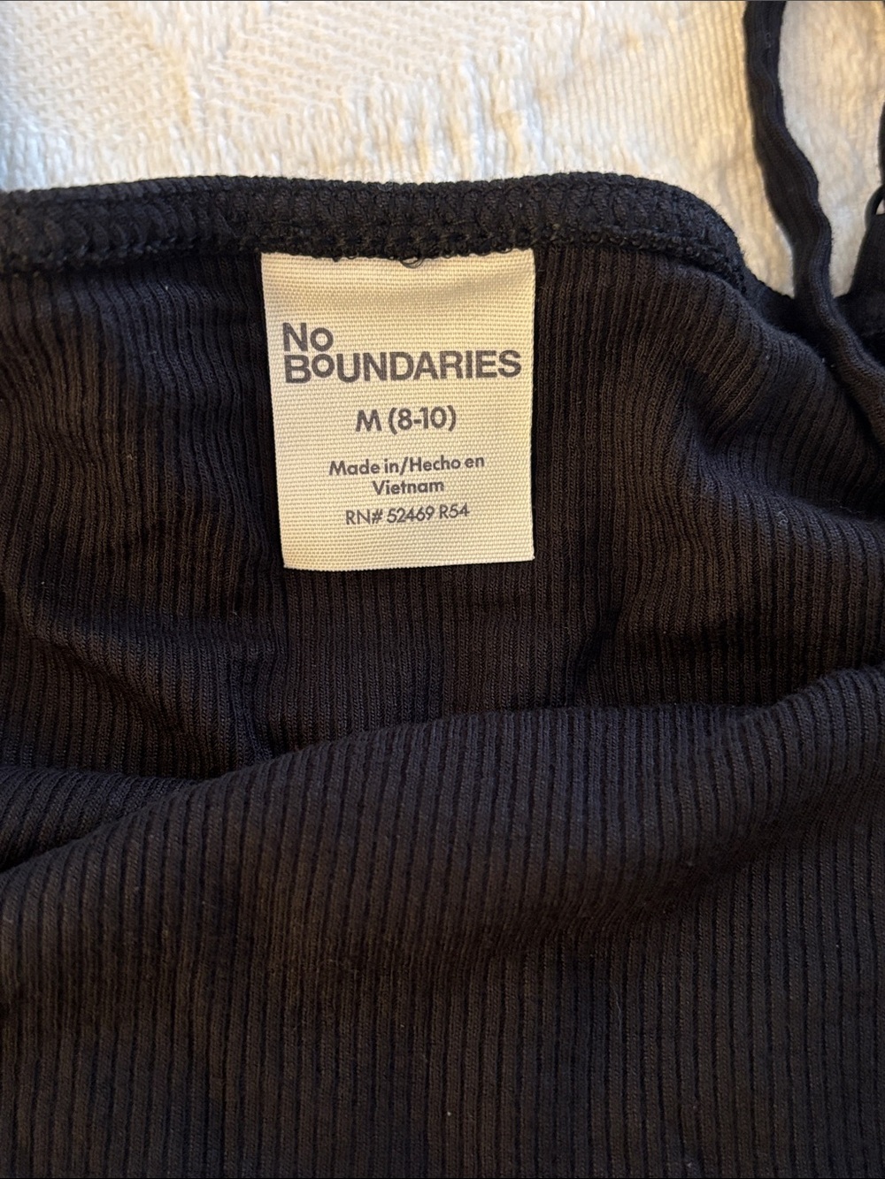 No Boundaries Black Wide Leg Jumpsuit - Picture 7 of 8